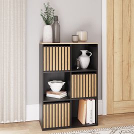 KUBIX 2X3 Storage KUBIX Black/Medium Oak