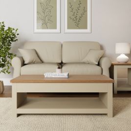 Lancaster Lift Up Coffee Table - Cream