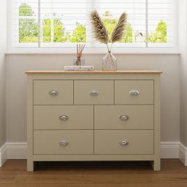 Cream Chest of Drawers - LEDBURY Large Chest  7 Drawers