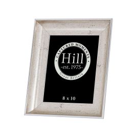 Antique Crackled Effect Photo Frame 8X10 - Silver