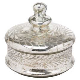 Silver Foil Effect Trinket Jar - Large