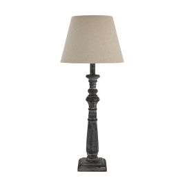 Incia Column Table Lamp - Brown