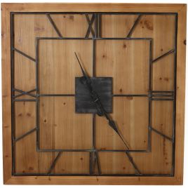 Michael Square Wooden Wall Clock