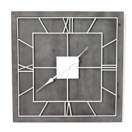 Michael Grey Square Wall Clock