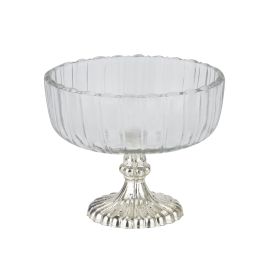 Fluted Glass Display Bowl - Small