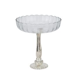 Fluted Glass Display Bowl - Large