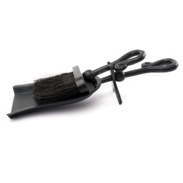 Crook Handled Hearth Tidy - Black