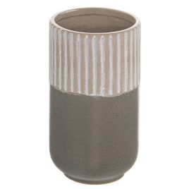 Tyson Collection Grey Ceramic Straight Vase