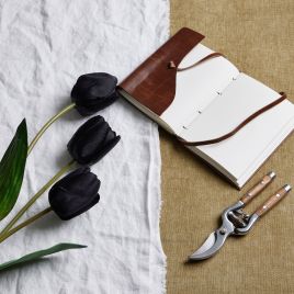 Tall Triple Tulip Stem - Black