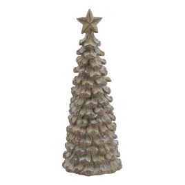 Small Cedar Tree With Star - Beige