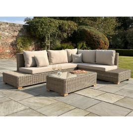 Capro Outdoor Corner & Coffee Table Set - Large