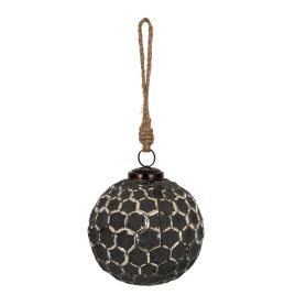 Grey Meto Honeycomb Bauble - Large