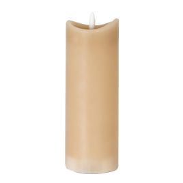 Nago Taupe Melted LED Candle - 2.75x8