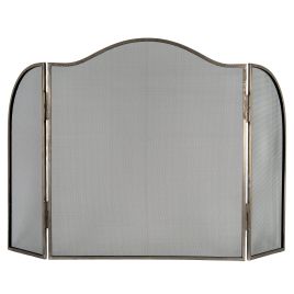 Antiqo Silver Fire Screen - Large