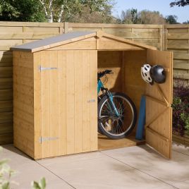 SHERBROOK Shiplap Apex Wallstore Wooden Garden Store - With Floor