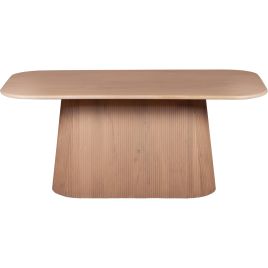 SINDRA Solid Wood 6-8 Seater Dining Table - Oak Finish