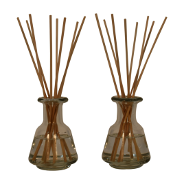 Ethereal Glass Bottle Diffuser Set - Mandarin and Apple Cinnamon