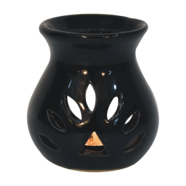 Silhouette Black Oil Burner Set - Ylang Ylang, White Lotus, Lavender