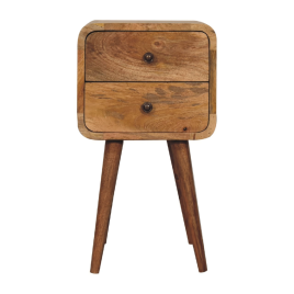 Bedside Table - TINY Nightstand Oak 30cm