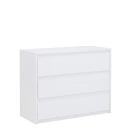 White Chest of Drawers - ILKLEY Large Chest  3 Drawers