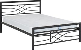 Kelly 5ft Kingsize Bed - Black