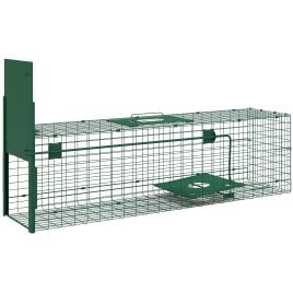 SUNVISTA Metal Rat Trap with Single Door Dark Green