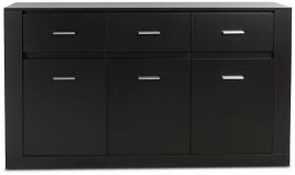 Artisan 3-Door 3-Drawer Sideboard Black 160cm