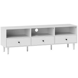 HERON Multi Storage Minimal TV Stand White