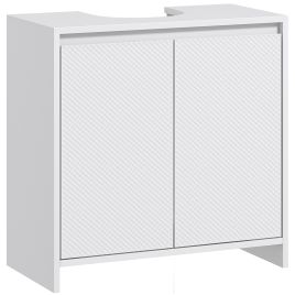 HERON Under Sink Bathroom Cabinet Freestanding Under Sink Cabinet White