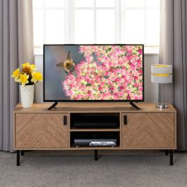Leon 2 Door TV Unit - Oak Effect