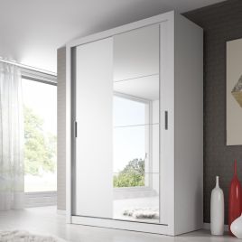 Artimas IV Sliding Door Wardrobe 150cm - White Matt