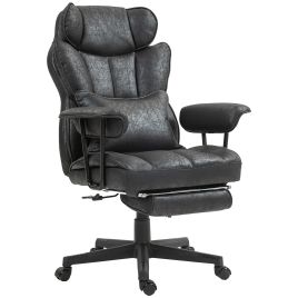 HERON Office Chair with 6 Point Massage and Heat Ergonomic Desk Chair Black