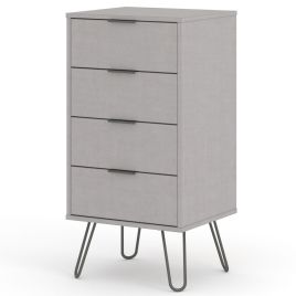 Grey Chest of Drawers - ARTA Tallboy Small Chest  4 Drawers