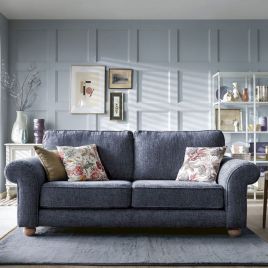 Zazzles 3 Seater Sofa - Dark Blue