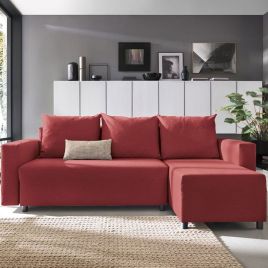 Milton Corner Sofabed - Right Arm Red