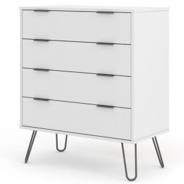 White Chest of Drawers - ARTA Medium Chest 4 Drawers