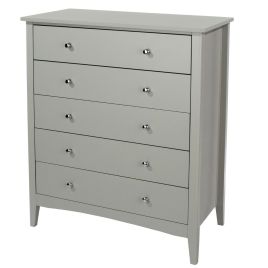 Grey Chest of Drawers - CASCAIS Medium Chest 5 Drawers