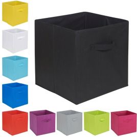 Foldable Collapsible Fabric Storage Box Cubes Organiser Set - 13 Colour