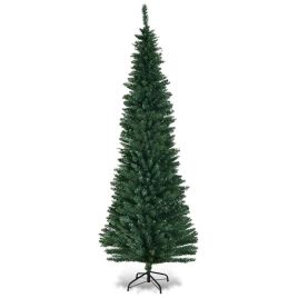Slim Pencil Christmas Tree with Stand - 7ft