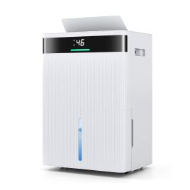 30L Dehumidifier with 3 Modes and 3-Color Lights-White