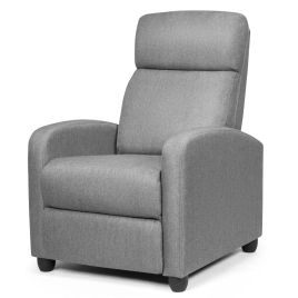 Recliner Sofa - Modern Recliner Sofa Lounge / Adjustable Backrest Armchair-Grey