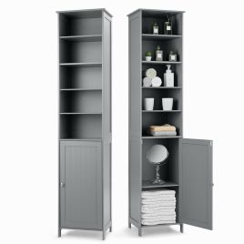 7-Tier Tall Freestanding Cabinet-Grey