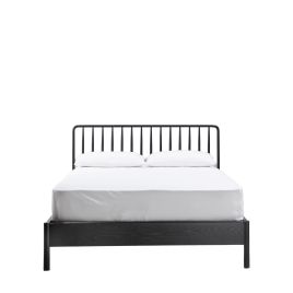 ASHFORD Kingsize Wooden Bedframe - Black