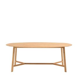 THORNWELL Oval Dining Table - Medium Oak