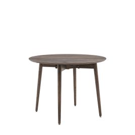 BANBURY Folding Dining Table - Dark Oak