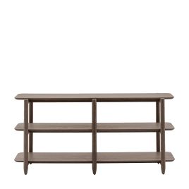 BANBURY Wide Open Display Rack - Dark Oak