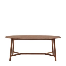THORNWELL Oval Dining Table - Dark Oak