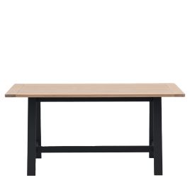 BANSTEAD Trestle Dining Table - Black