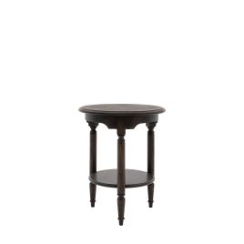 WHITCOMBE Side Table - Dark Oak