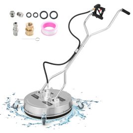 Pressure Washer Surface Cleaner with Casters and Dual Handles